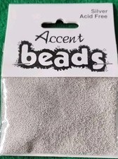 Beads Accent Beads Tiny Beads Crafts Art Silver Acid Free Creative Crafts