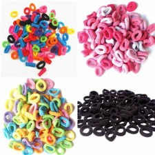 100 Mini Hair Ponios Ponios Endless Elastics Bobbles Bands Baby Girl Hair Bands