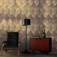 Modern Wallpaper bronze brown