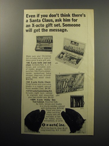 1969 acto knives even - x-acto, ad