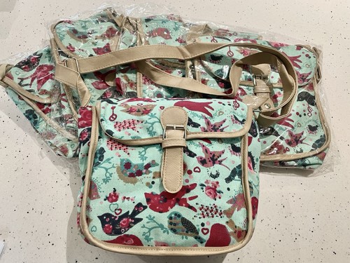 Satchel bags bird print - bn,