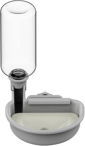 Pet water bottle grey 480ml - pet, [grey,