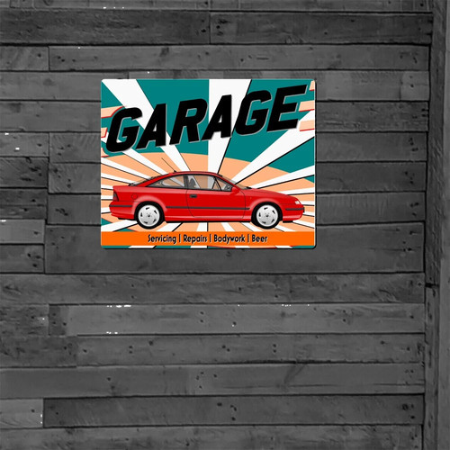 Personalised man cave - cave, metal