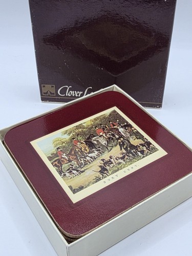 Vintage clover leaf table mats - table,