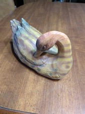 Hand Carved Wooden Duck