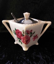 Midwinter Sugar Bowl With Cover And Spoon
