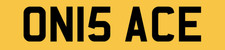 ON NUMBER PLATE PRIVATE