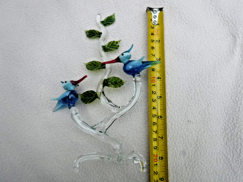 Vintage glass birds - glass, on