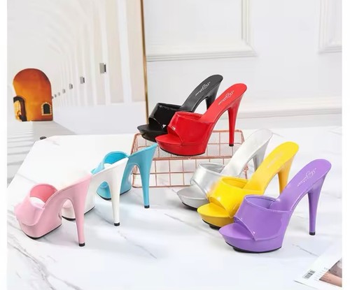 Womens open toe mules - open,