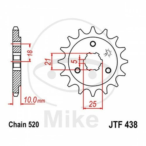 Sprocket z14 520 - sprocket, for