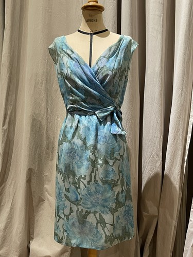 Vintage silk draped wrap - silk,