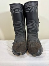 Men's AXO Black Motorcycle Boots Size 7