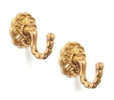 2 x CURTAIN TIE BACK HOOKS +MODERN & CLASSIC DESIGN RANGE+ Screw In Metal Tassel