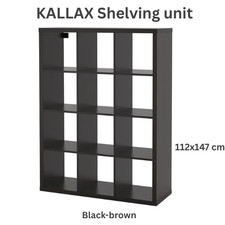 IKEA KALLAX Shelving Unit White 112x147cm Storage Display Bookcase Cube Organize