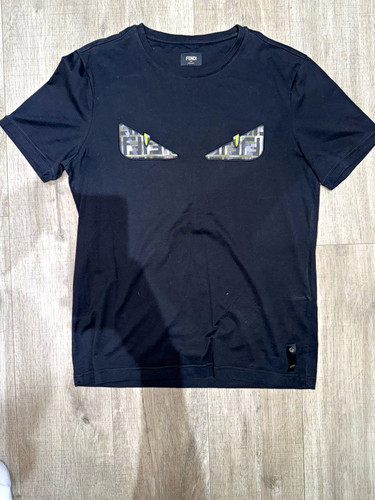 Fendi men black cotton - black,