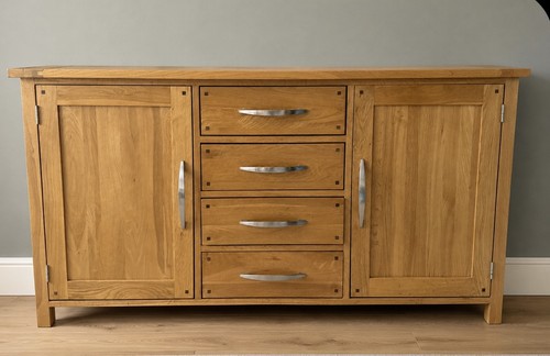 Solid oak sideboard - solid,