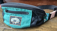 Vintage 80's NIKE Fanny Pack Waist Bag green black orange  bum bag festival spor