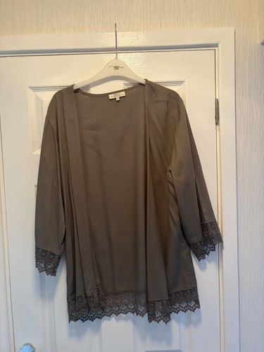 Ladies green khaki kimono - ladies,