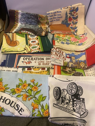 Bundle vintage tea towels - vintage,