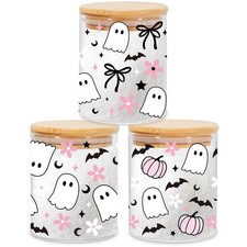 3Pcs Halloween Groovy Glass
