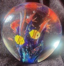 Glass Paperweight Vintage