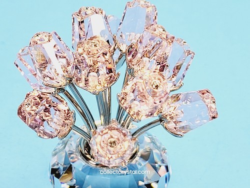 Swarovski pink roses - pink, in