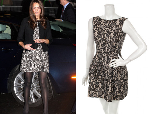 Zara lace tulip dress - lace,