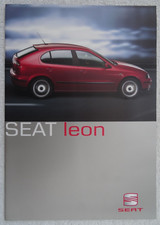 SEAT LEON Brochure 2000: Cupra, Sport, SE, S. Specifications/Colours/Trims. 16pg
