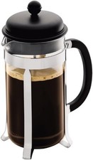 Bodum CAFFETTIERA Coffee Maker, Black, 8 Cup 8 Cup, Black 