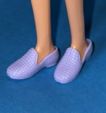 Barbie Doll Shoes Pair Flats Loafers Lilac Purple Slippers Fashion Clothes