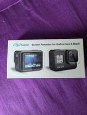 2sets Tempered Glass Screen Protector for Black Go Pro Hero 8 Lens Camera + LCD 