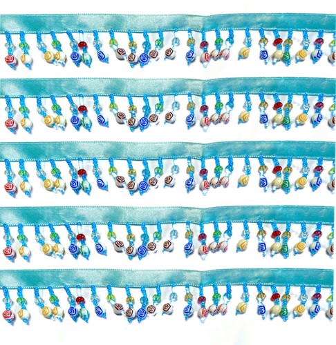 Yard multicolour rose beads - yard,