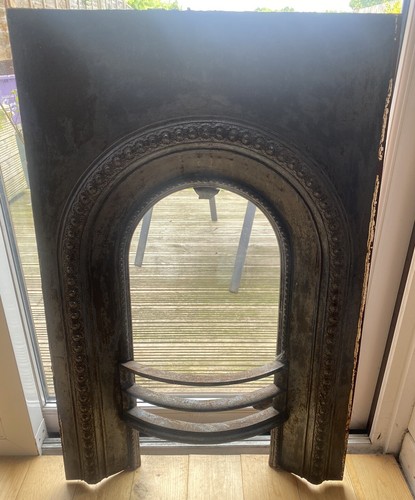 Cast iron fireplace antique - cast,