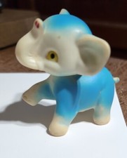 1E Vtg Blue Elephant Vinyl