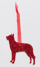 Beauceron Dog Glitter Christmas Decoration - 11 colour choices.