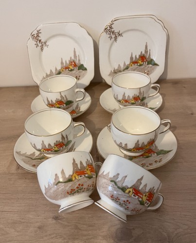 Gladstone pottery part tea set - pottery,