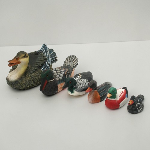 Wooden ducks duck decoys - wooden,