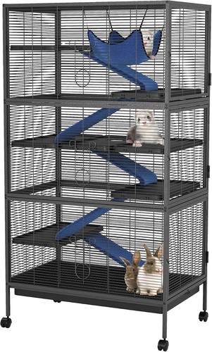 Large metal bird cage - cage, budgies