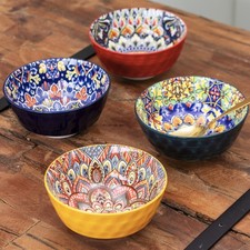 Set Of 4 Tuscany Mandala