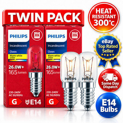 Philips oven bulb e14 25w - 2,