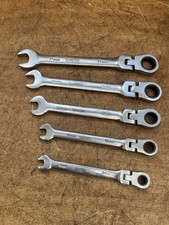 5x Work Flex Head Ratchet Spanners 17, 15, 13, 10, 3mm
