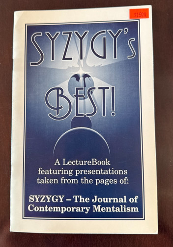 Syzygy best mentalism nos - syzygy's,
