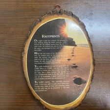 Vintage  Footprint Poem on