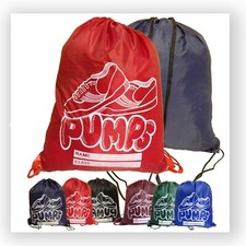 BOYS GIRLS KIDS CHILDREN SCHOOL PE SHOES BAG SPORTS GYM TRAINERS PUMPS BACKPACK