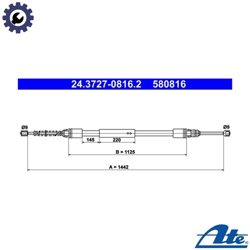 Cable pull parking brake - pull,