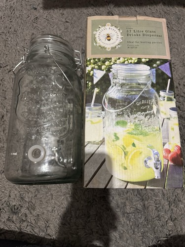 Glass drink dispenser - drink, 3.7l