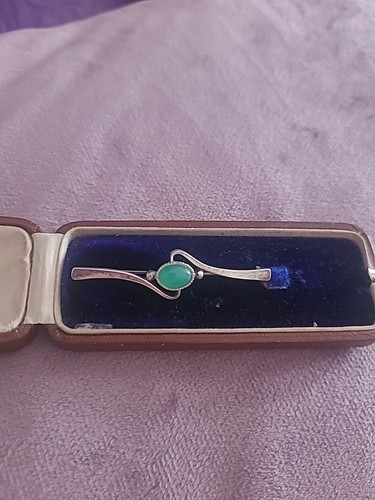 Vintage edwardian silver - silver, green