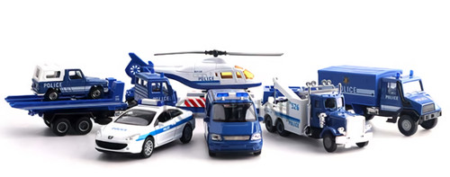 Welly mini police car - welly,