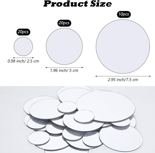 Pcs mini size round mirror - 50,