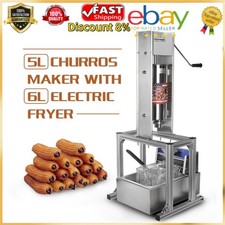 5L Commercial Electric Vertical Spanish Donut Churros Fryer Maker Machine 220V